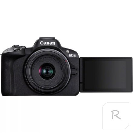 Canon EOS | R50 | RF-S 18-45mm F4.5-6.3 IS STM lens | Black