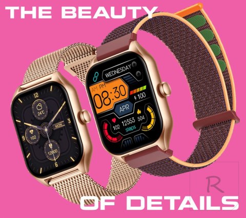 SMARTWATCH UNISEX Rubicon RNCF03 - ROZMOWY BLUETOOTH, ALWAYS ON DISPLAY (sr049e)