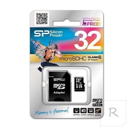 Silicon Power | 32 GB | MicroSDHC | Flash memory class 10 | SD adapter