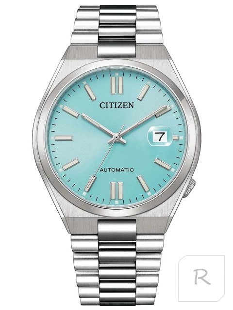 ZEGAREK MĘSKI CITIZEN Tsuyosa Turquoise Blue NJ0151-88M - AUTOMAT SZAFIR