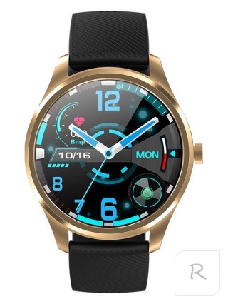 SMARTWATCH MĘSKI G. Rossi SW012-4 gold/black + dodatkowa BRANSOLETA (sg007d)