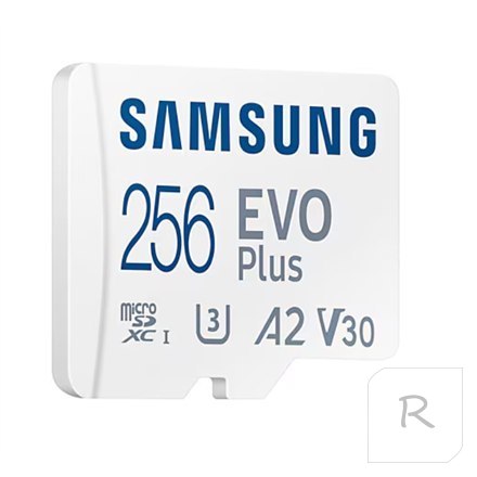 Samsung | MicroSD Card | EVO Plus | 256 GB | microSDXC Memory Card | Flash memory class U3, V30, A2