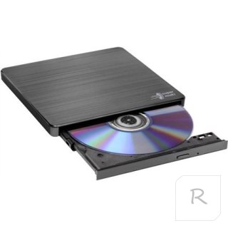 H.L Data Storage Ultra Slim Portable DVD-Writer Black