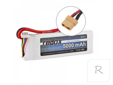 Akumulator Redox 5000 mAh 11,1V 20C - Pakiet LiPo