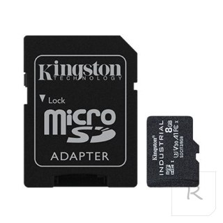 Kingston | UHS-I | 8 GB | microSDHC/SDXC Industrial Card | Flash memory class Class 10, UHS-I, U3, V30, A1 | SD Adapter