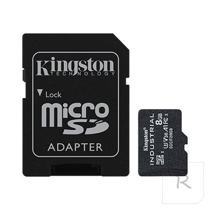 Kingston | UHS-I | 8 GB | microSDHC/SDXC Industrial Card | Flash memory class Class 10, UHS-I, U3, V30, A1 | SD Adapter