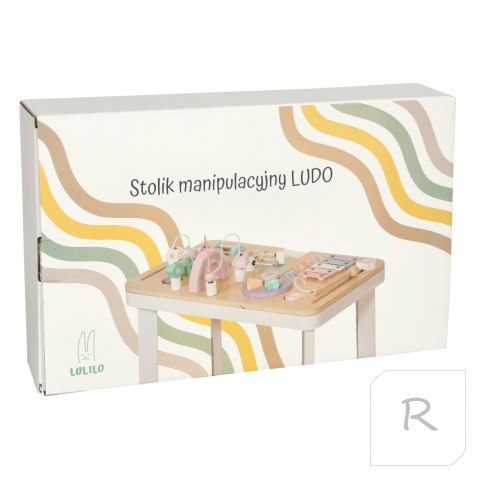 Lulilo Stolik manipulacyjny montessori pastelowy