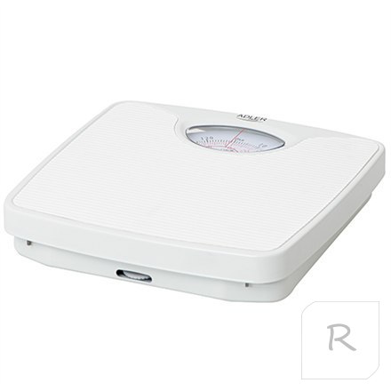 Adler | Mechanical bathroom scale | AD 8151w | Maximum weight (capacity) 130 kg | Accuracy 1000 g | White