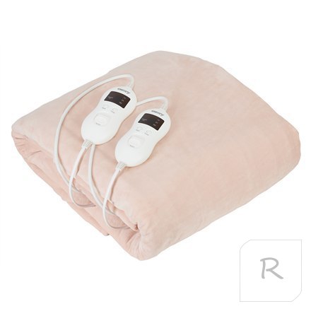 Camry | Electric blanket | CR 7424 | Number of heating levels 8 | Number of persons 2 | Washable | Coral fleece | 2 x 60 W | Bei