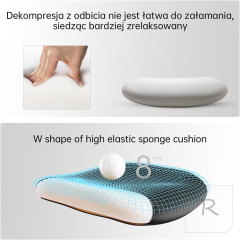 FOTEL BIUROWY ERGONOMICZNY REGULOWANY OBROTOWY SIATKOWANY | CZARNY | SIHOO