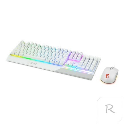 MSI | Vigor GK30 COMBO WHITE | Keyboard and Mouse Set | Wired | Mouse included | US | White | g