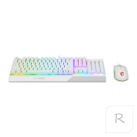 MSI | Vigor GK30 COMBO WHITE | Keyboard and Mouse Set | Wired | Mouse included | US | White | g