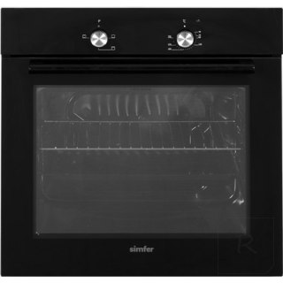 Simfer | 8004AERSP | Oven | 62 L | Electric | Manual | Mechanical control | Height 60 cm | Width 60 cm | Black