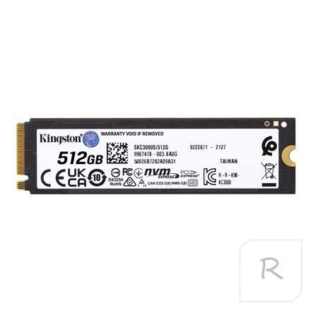 Kingston | Kingston | Solid state drive | 512 GB | KC3000 | M.2 | PCIe 4.0 (NVMe)