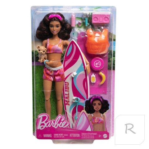 Barbie Surferka Lalka i akcesoria HPL69