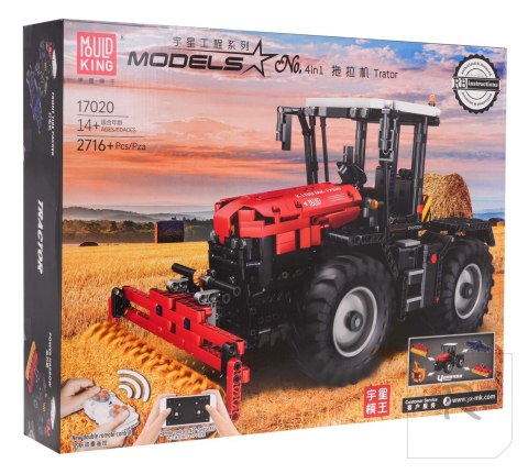 Klocki Czerwony Traktor 2716el.