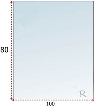 Podstawa szklana hartowana - szyba pod Piec lub Kominek 100x80 cm