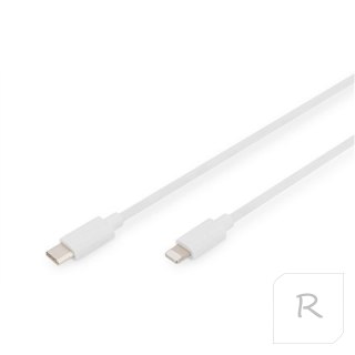 Digitus | Male | Apple Lightning | Male | White | 24 pin USB-C | 2 m