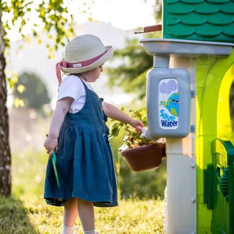 FEBER Domek ogrodowy Eco Karmnik Segregacja Odpadów Imitacja Panelu Słonecznego