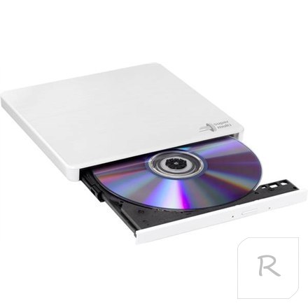 H.L Data Storage Ultra Slim Portable DVD-Writer White