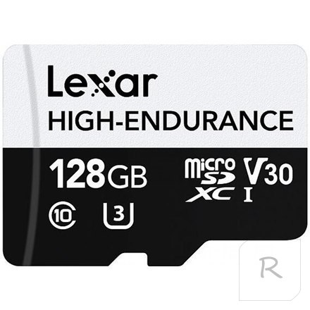 Lexar | Flash Memory Card | High-Endurance | 128 GB | microSDHC | Flash memory class UHS-I