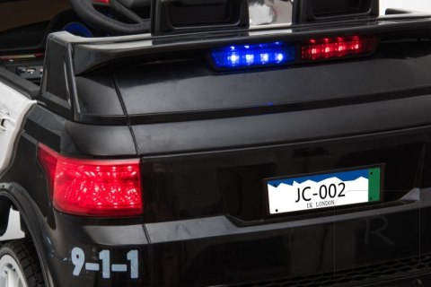 AUTO SUV POLICYJNY NA AKUMULATOR, MIĘKKIE SIEDZENIE, MĘKKIE KOŁA/JC002