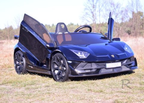 LICENCJONOWANY LAMBORGHINI AVENTADOR SVJ DLA 2 DZIECI FUNKCJA DRIFTU - LAKIER SUPER JAKOŚĆ, MIĘKKIE SIEDZENIE, MIĘKKIE KOŁA/SX20