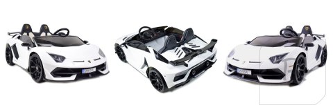 LICENCJONOWANY LAMBORGHINI AVENTADOR SVJ DLA 2 DZIECI, FUNKCJA DRIFTU MIĘKKIE SIEDZENIE, MIĘKKIE KOŁA/SX2028