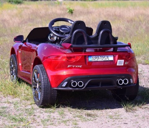 AUTO NA AKUMULATOR JAGUAR F TYPE, MIĘKKIE KOŁA, MIĘKKIE SIEDZENIE, SUPER JAKOSĆ - LAKIER/QLS5388