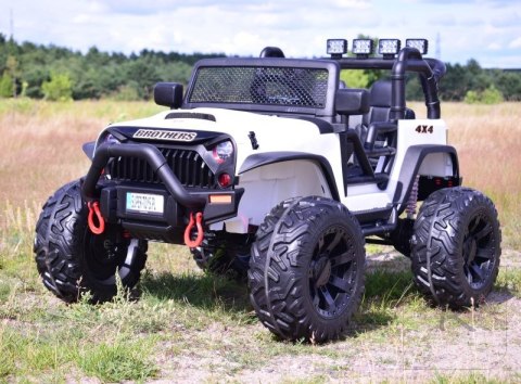 JEEP NA AKUMULATOR BROTHERS , WSPOMAGANIE KIEROWNICY, MIĘKKIE KOŁA, MIĘKKIE SIEDZENIE 24V - 400W/JEEP-JC-666