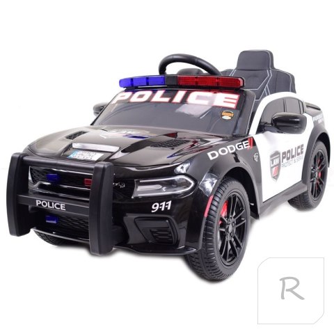 AUTO NA AKUMULATOR DODGE CHARGER POLICJA, KOGUTY, DŹWIĘKI, PILOT/ZB-911