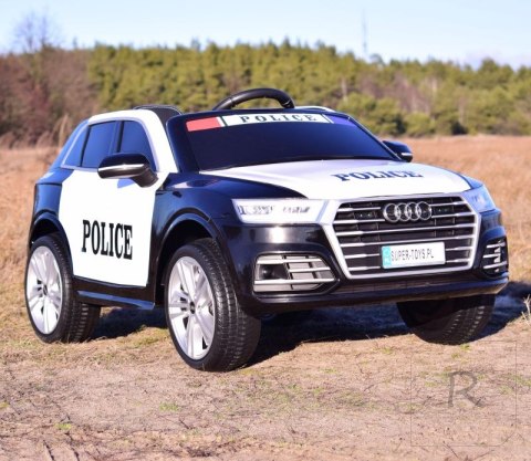 AUDI Q5 POLICJA , MIĘKKIE KOŁA, MIĘKKIE SIEDZENIE, RADIO FM, BLUETOOTH - PEŁNA OPCJA/S305