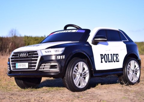 AUDI Q5 POLICJA , MIĘKKIE KOŁA, MIĘKKIE SIEDZENIE, RADIO FM, BLUETOOTH - PEŁNA OPCJA/S305