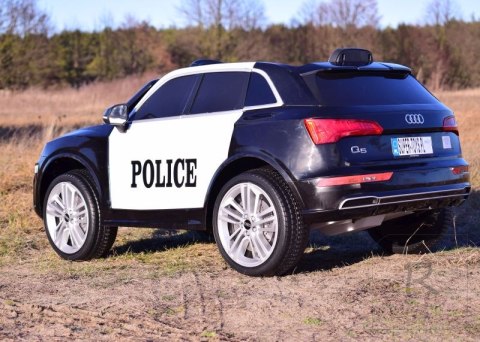 AUDI Q5 POLICJA , MIĘKKIE KOŁA, MIĘKKIE SIEDZENIE, RADIO FM, BLUETOOTH - PEŁNA OPCJA/S305