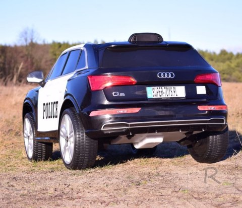 AUDI Q5 POLICJA , MIĘKKIE KOŁA, MIĘKKIE SIEDZENIE, RADIO FM, BLUETOOTH - PEŁNA OPCJA/S305