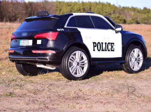 AUDI Q5 POLICJA , MIĘKKIE KOŁA, MIĘKKIE SIEDZENIE, RADIO FM, BLUETOOTH - PEŁNA OPCJA/S305