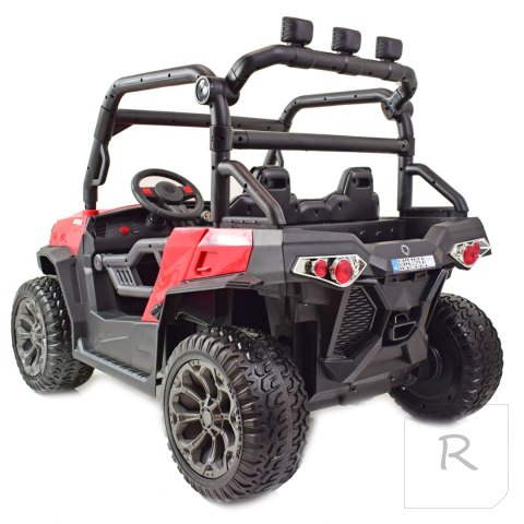 MEGA BUGGY UTV DLA 2 DZIECI, 4 SILNIKI, MIĘKKIE SIEDZENIE, MIĘKKIE KOŁA/7988-HIGH