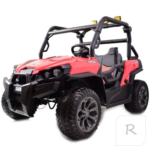 MEGA BUGGY UTV DLA 2 DZIECI, 4 SILNIKI, MIĘKKIE SIEDZENIE, MIĘKKIE KOŁA/7988-HIGH