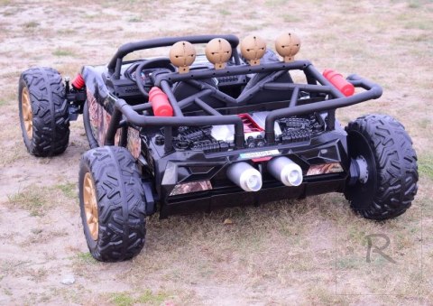 MEGA BUGGY BEAST DLA 2 DZIECI, 400 WAT, 24V, MIĘKKIE SIEDZENIE, MIĘKKIE KOŁA, WALIZKA NA AKUMULATOR,/JS3168