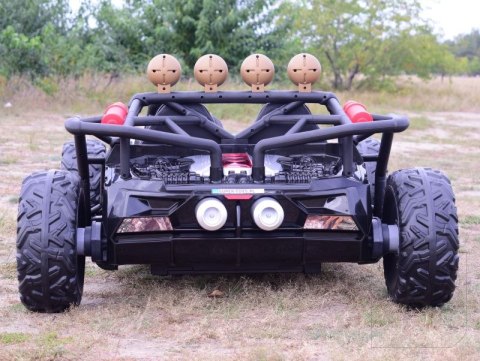 MEGA BUGGY BEAST DLA 2 DZIECI, 400 WAT, 24V, MIĘKKIE SIEDZENIE, MIĘKKIE KOŁA, WALIZKA NA AKUMULATOR,/JS3168