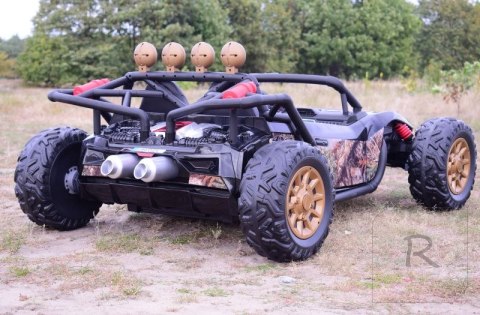 MEGA BUGGY BEAST DLA 2 DZIECI, 400 WAT, 24V, MIĘKKIE SIEDZENIE, MIĘKKIE KOŁA, WALIZKA NA AKUMULATOR,/JS3168