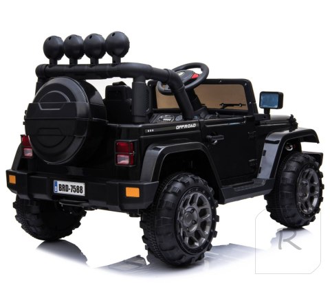 MEGA JEEP FULLTIME, NAPĘD 4X4, 1X12V ,WOLNY START/ MIĘKKIE KOŁA, EXCLUSIVE/7588