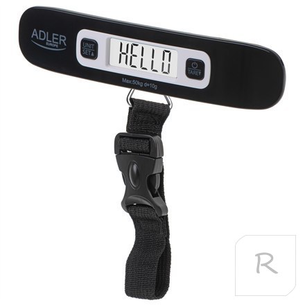 Adler | Travel Luggage Scale | AD 8190 | Maximum weight (capacity) 50 kg | Accuracy 10 g | Black