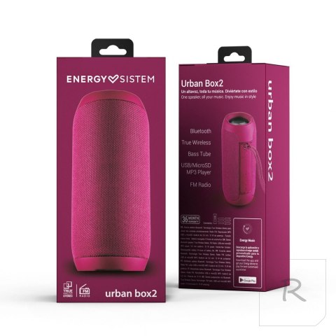 Energy Sistem | Speaker | Urban Box 2 | 10 W | Bluetooth | Magneta | Wireless connection