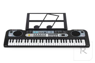 Duży keyboard pianino z mikrofonem dla dzieci + zasilacz