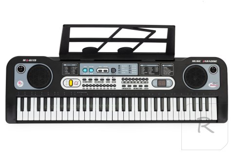 Duży keyboard pianino z mikrofonem dla dzieci + zasilacz