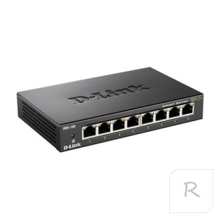 D-Link | Switch | DGS-108/E | Unmanaged | Desktop | 10/100 Mbps (RJ-45) ports quantity | 1 Gbps (RJ-45) ports quantity 8 | SFP p