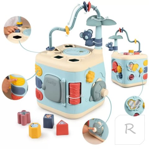 SMOBY Little Sensoryczna Kostka Aktywności dla Dzieci Sorter Labirynt 13w1