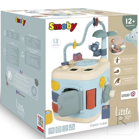 SMOBY Little Sensoryczna Kostka Aktywności dla Dzieci Sorter Labirynt 13w1