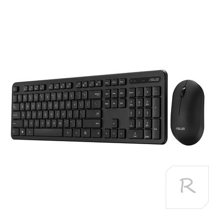 Asus | Keyboard and Mouse Set | CW100 | Keyboard and Mouse Set | Wireless | Mouse included | Batteries included | UI | Black | g